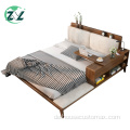 Holz Schlafzimmermöbel USB Stauraum Multifunktionsbett